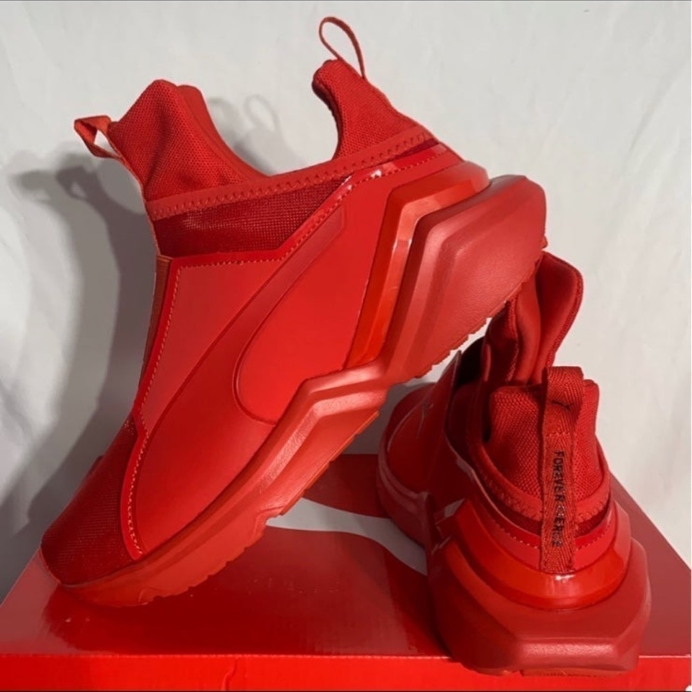 Puma Fierce 2 Red Black Shoes New Womans Sizes - Picture 5 of 6